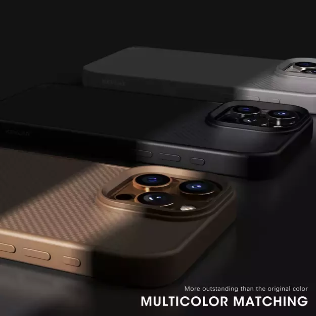 Wozinsky Carbon Fiber Case with MagSafe for Samsung Galaxy S25 Ultra - Brown 1