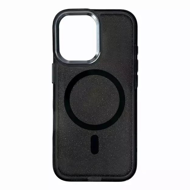 Wozinsky Glitter Case with Mag Safe for Samsung Galaxy S24 FE - Black with Glitter 9