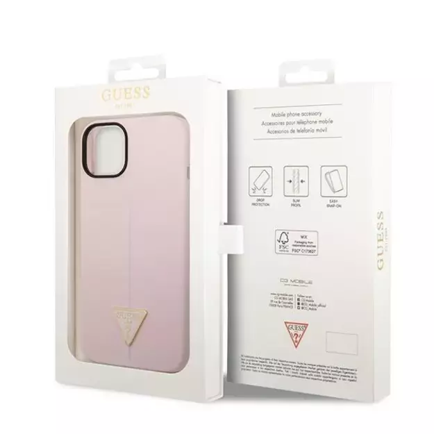 Guess GUHCP14MSLTGU iPhone 14 Plus 6.7 &quot purple / purple hardcase Silicone Triangle 7