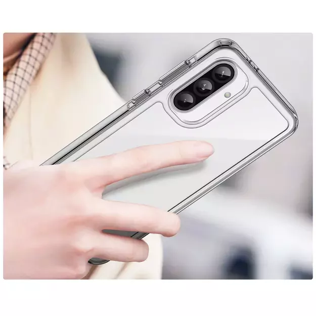 Outer Space Case for Samsung Galaxy A56 Cover with Flexible Frame - Transparent 7