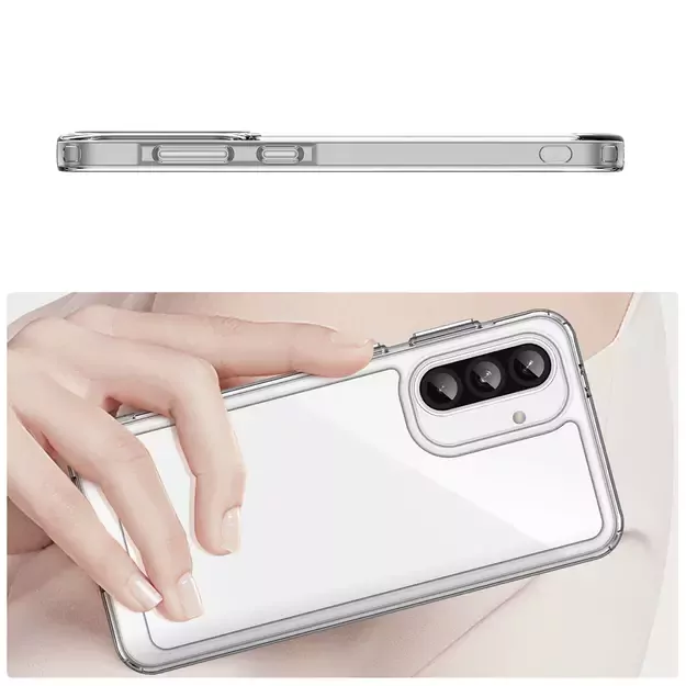 Outer Space Case for Samsung Galaxy A56 Cover with Flexible Frame - Transparent 4