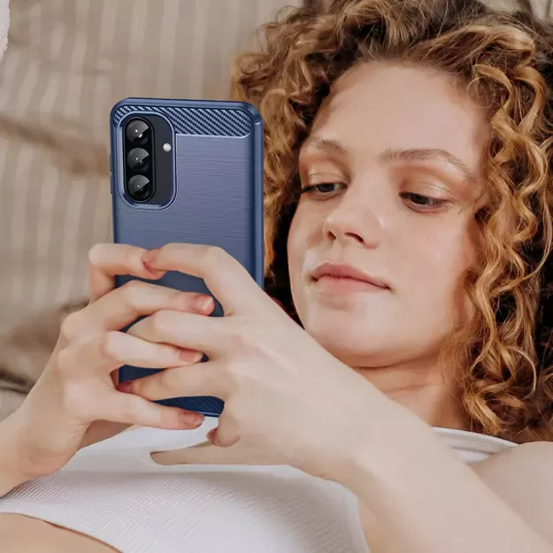 Carbon Case Samsung Galaxy A26 Blue 6