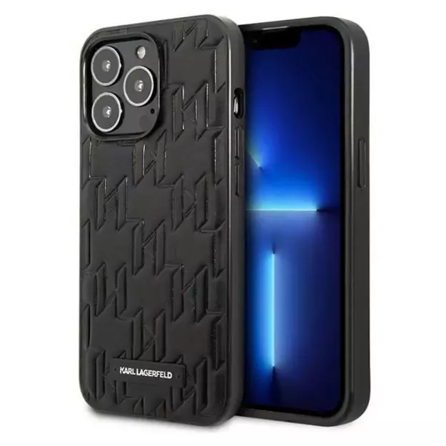 Karl Lagerfeld KLHCP13LMNMP1K iPhone 13 Pro / 13 6.1  hardcase black / black Monogram Plaque