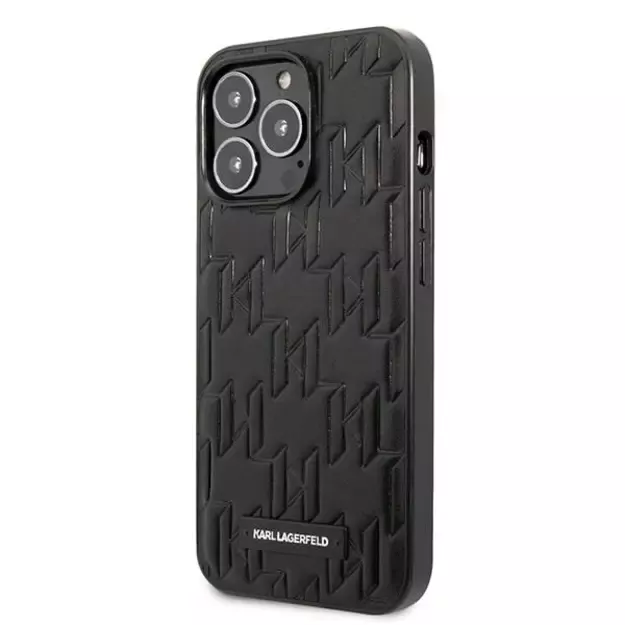 Karl Lagerfeld KLHCP13LMNMP1K iPhone 13 Pro / 13 6.1  hardcase black / black Monogram Plaque 8