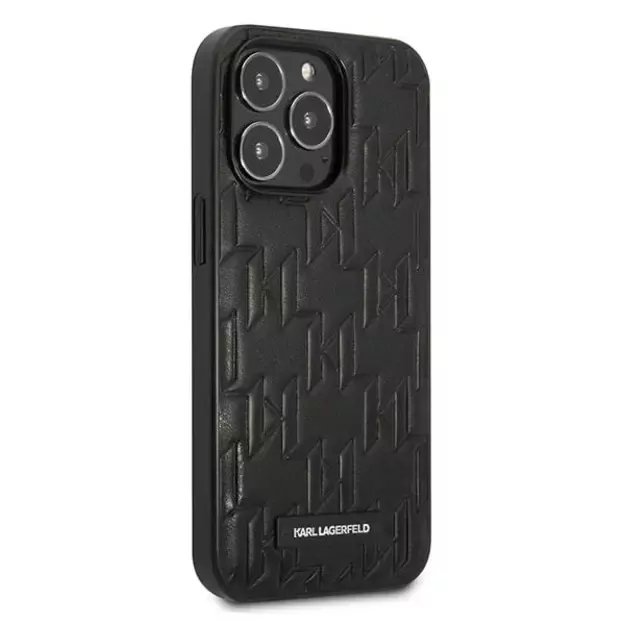 Karl Lagerfeld KLHCP13LMNMP1K iPhone 13 Pro / 13 6.1  hardcase black / black Monogram Plaque 10