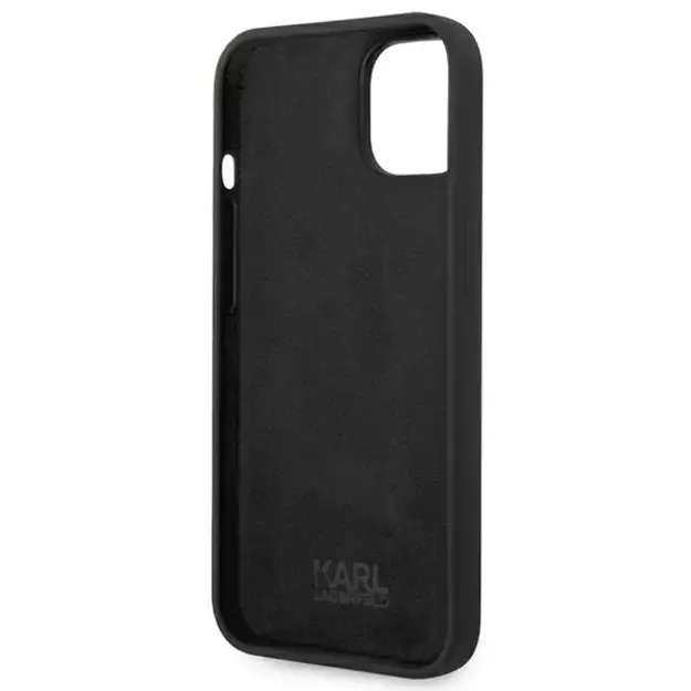 Karl Lagerfeld KLHCP14MSLKHBK iPhone 14 Plus 6.7 &quot hardcase black / black Silicone Karl`s Head 6