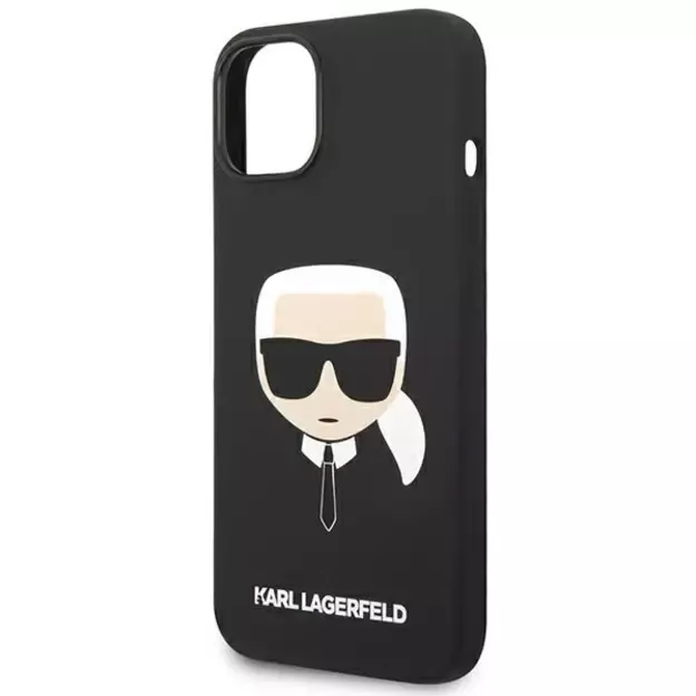 Karl Lagerfeld KLHCP14MSLKHBK iPhone 14 Plus 6.7 &quot hardcase black / black Silicone Karl`s Head 5