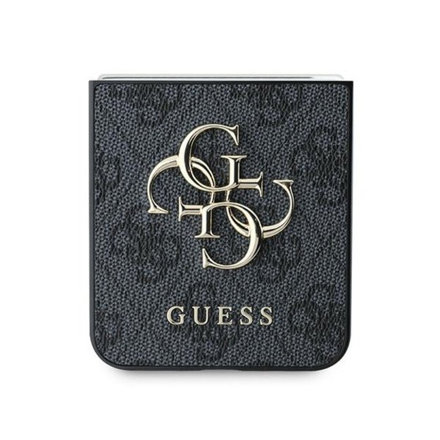 Guess Leather 4G Metal Logo Case for Samsung Galaxy Z Flip 6 - Black 4