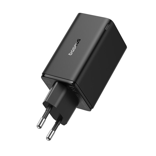 Baseus GaN6 Pro Charger 65W 2 x USB-C 2 x USB-A with Black USB-C Cable 100W 1m - Black 1