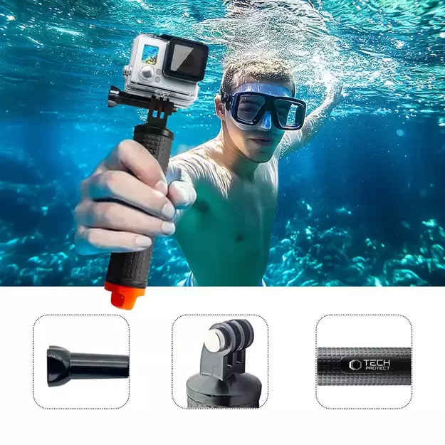 Tech-Protect GA100 Hand Grip for GoPro / DJI - Black 10