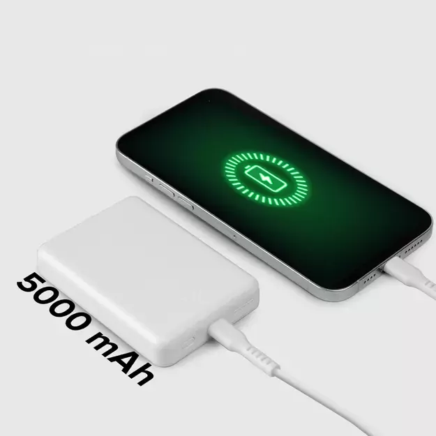 Powerbank SBS TEBB5000MAG1CW 5000 mAh USB-C, MagSafe compatible - white 15