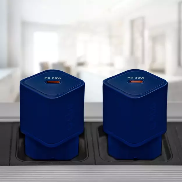 SBS TETRGAN1C20B 20W GaN Wall Charger with Power Delivery - Blue 2