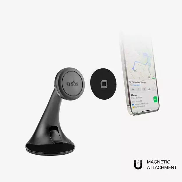 SBS TESUPPWINDWIDEK MagSafe compatible smartphone holder for dashboard/windshield - black 7
