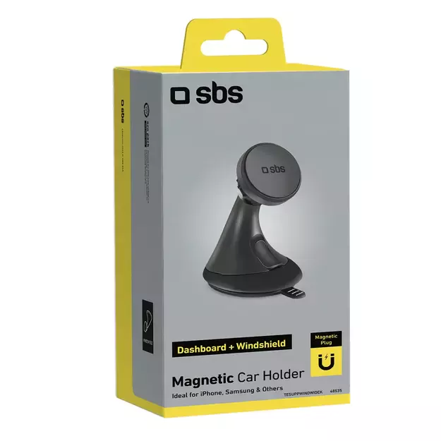 SBS TESUPPWINDWIDEK MagSafe compatible smartphone holder for dashboard/windshield - black 5