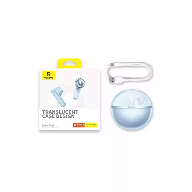 Baseus Bowie E5 TWS Wireless Headphones - Blue 4