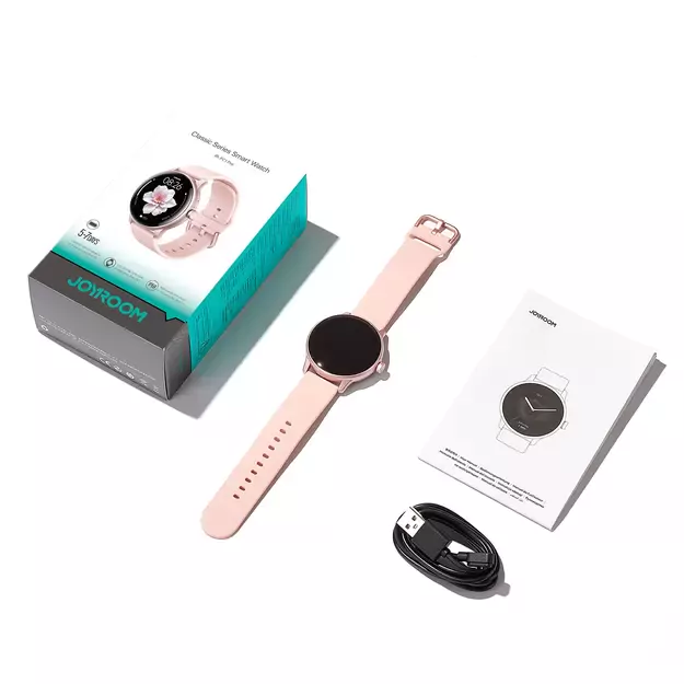 Joyroom Classis Series JR-FC1 Smartwatch with Call Answering Function / IP68 Protection - Pink 4