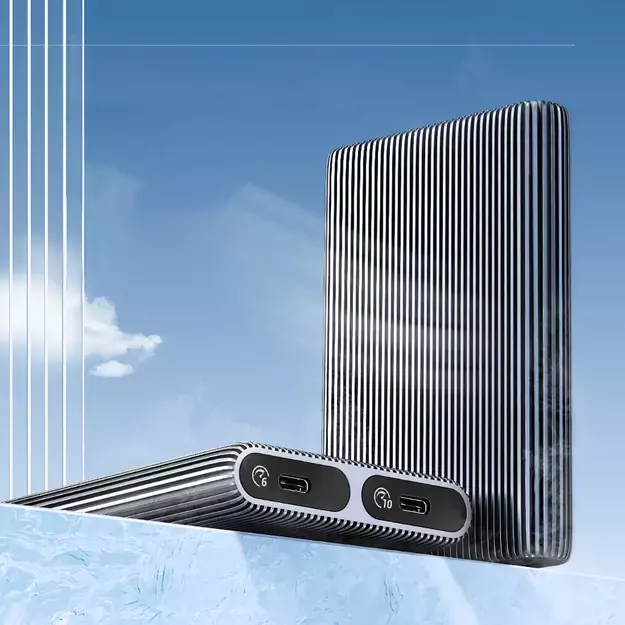 Kieszeń dyskowa podwójna Orico AM2C3-2SN na dwa dyski M.2 SATA+NVME USB-C 3.2 6Gb/s / 10Gb/s - szara 3