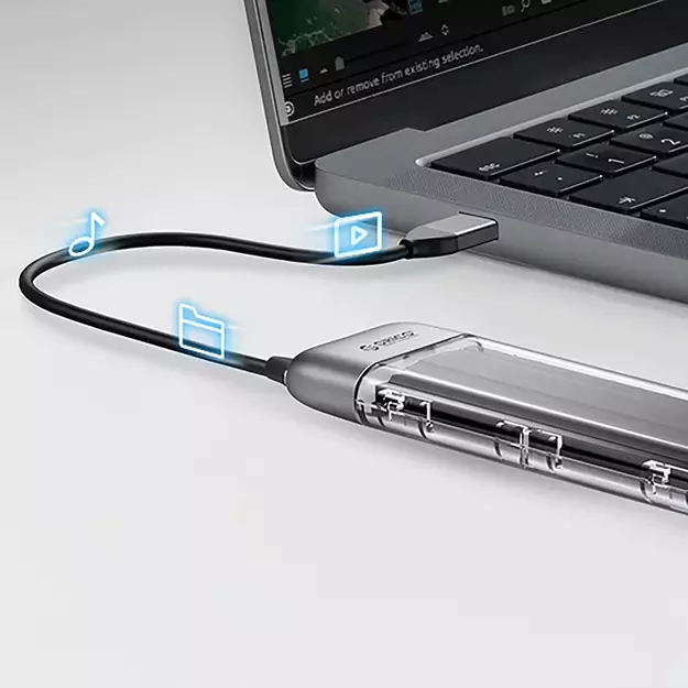Orico TXM2-C3 M.2 NVME USB-C 3.2 10Gb/s Disk Drive - Gray 5