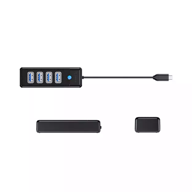 Orico PW4U-C3 USB-C / 4x USB-A 3.0 Hub - Black 2