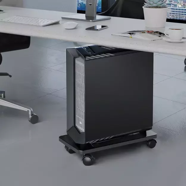Orico CPB6 Computer Stand with Wheels - Black 2