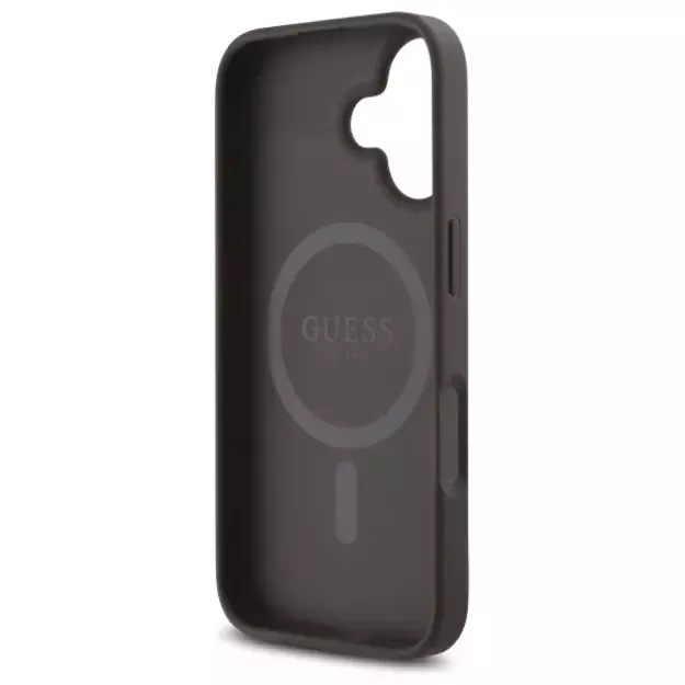 Guess 4G Small Classic MagSafe iPhone 16 Case - Brown 6