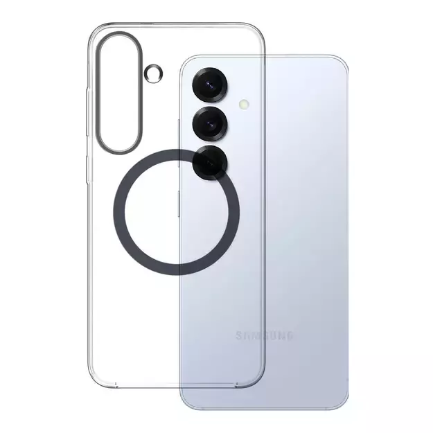 Samsung Clear Magnet Case GP-FFS931YCATW with magnetic ring for Samsung Galaxy S25 - transparent