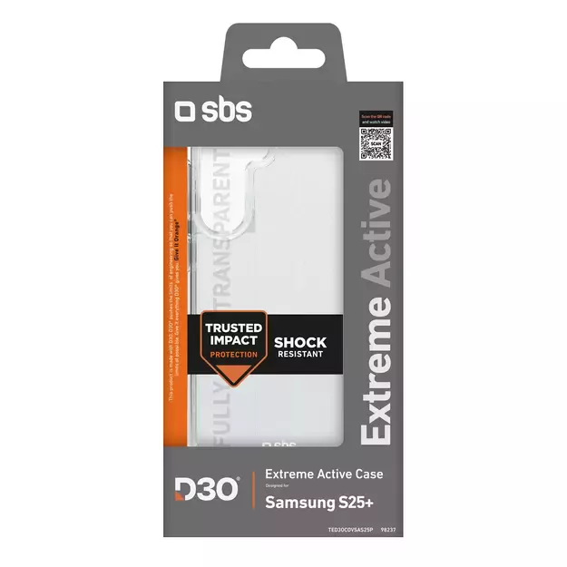 SBS D3O Case for Samsung Galaxy S25+ - Transparent 2