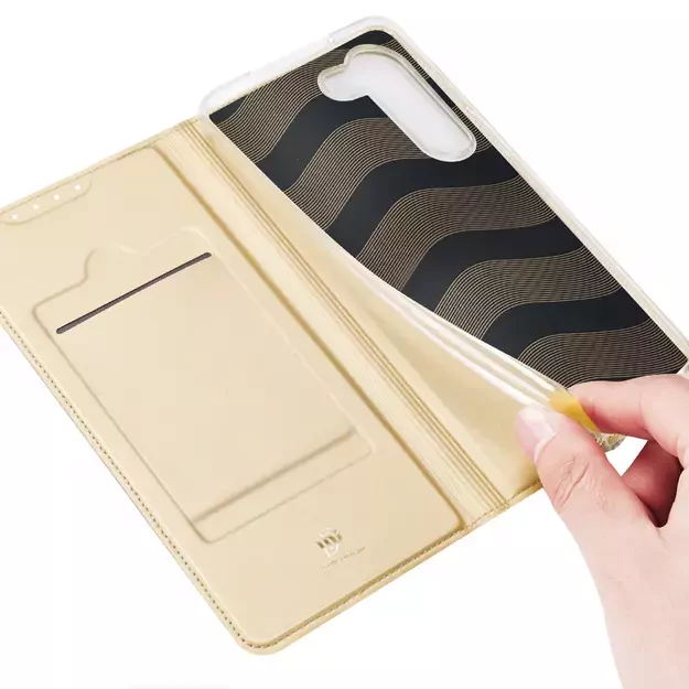 Dux Ducis Skin Pro Case for Samsung Galaxy S23+ Flip Card Wallet Stand Gold 7