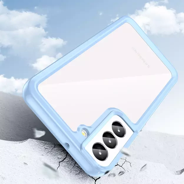 Outer Space Case for Samsung Galaxy S23 cover with a flexible frame blue 3