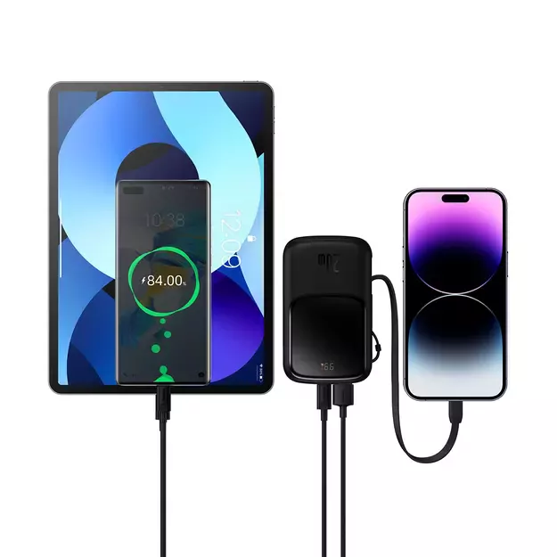 Powerbank 10000mAh 20W Baseus Qpow Pro Overseas Edition + USB C 3A Cable - Black 2