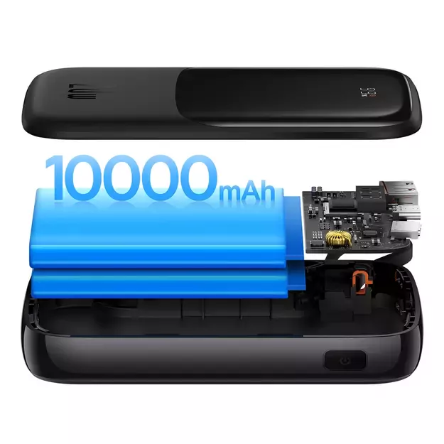 Powerbank 10000mAh 20W Baseus Qpow Pro Overseas Edition + USB C 3A Cable - Black 3