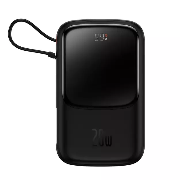 Powerbank 10000mAh 20W Baseus Qpow Pro Overseas Edition + USB C 3A Cable - Black 8