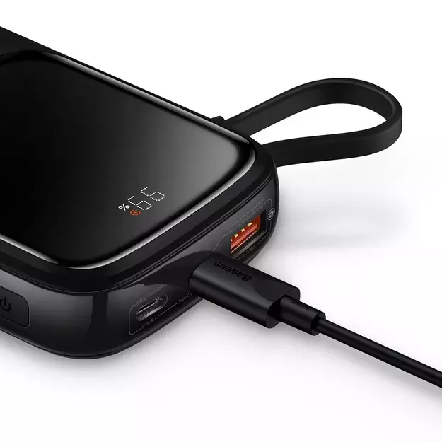Powerbank 10000mAh 20W Baseus Qpow Pro Overseas Edition + USB C 3A Cable - Black 14