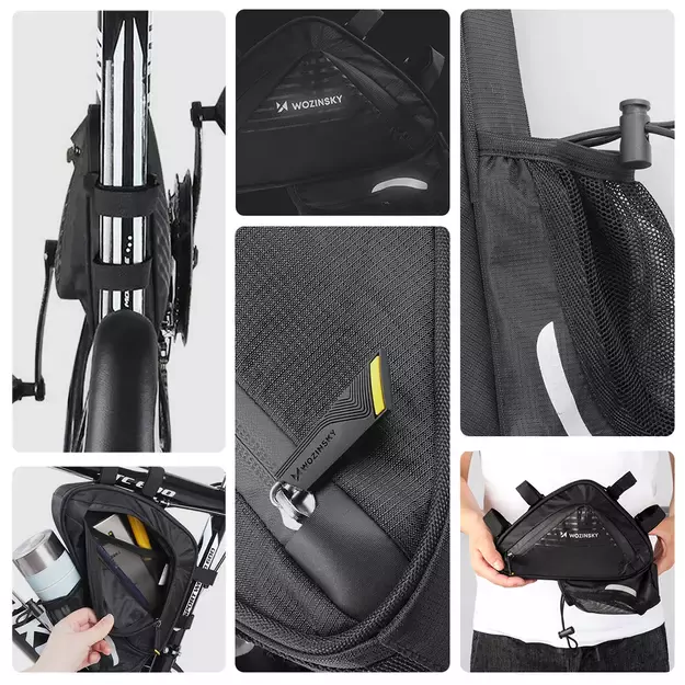 Wozinsky bike bag 1.5l under the frame black (WBB23BK) 1