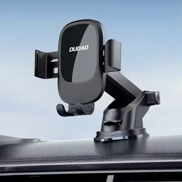 Dudao F5N+ smartphone holder with suction cup, gravity - black 7