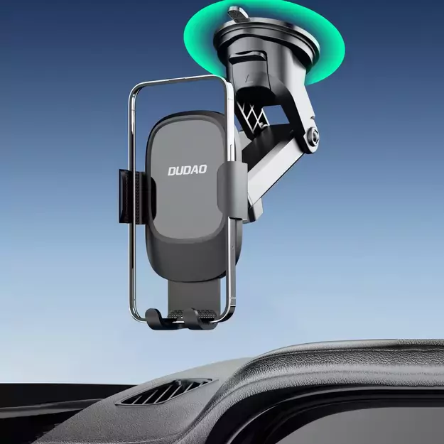 Dudao F5N+ smartphone holder with suction cup, gravity - black 10