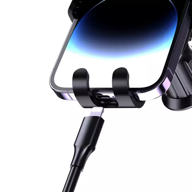 Dudao F5N+ smartphone holder with suction cup, gravity - black 4