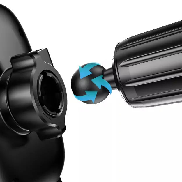 Dudao F5N+ smartphone holder with suction cup, gravity - black 2