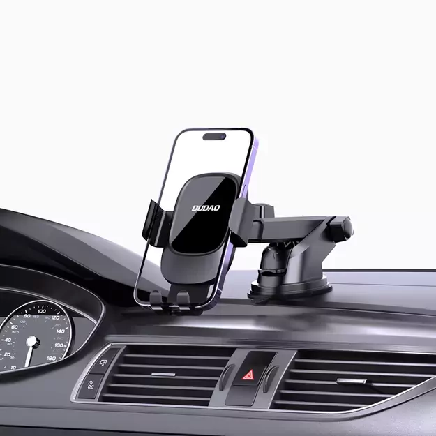 Dudao F5N+ smartphone holder with suction cup, gravity - black 9