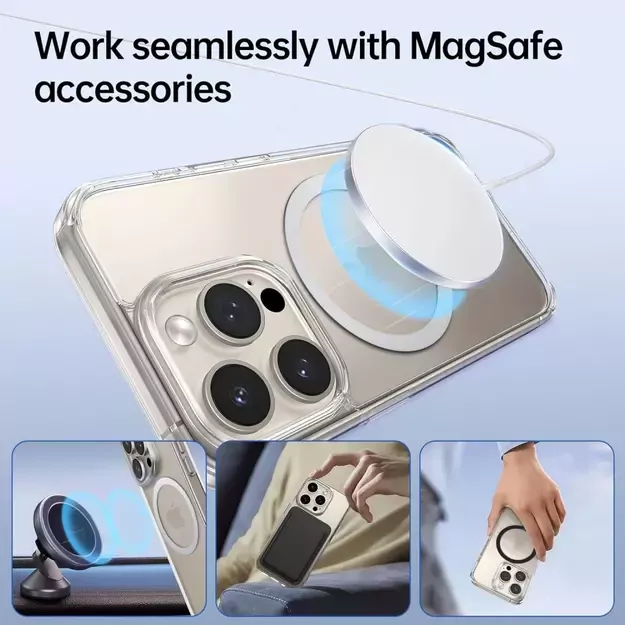 Tech-Protect MMP-110 2in1 Magnetic Ring with MagSafe - Silver-Black 5