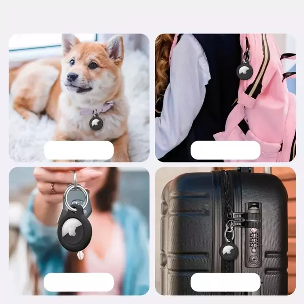 Tech-Protect Rough 2-pack case for Apple AirTag - black 15