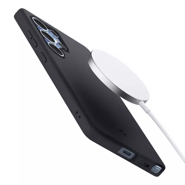 Spigen Silicone Fit Mag Case for Samsung Galaxy S25 Ultra - Black 22