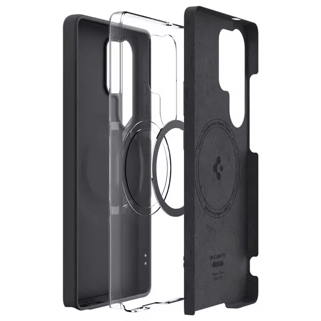 Spigen Silicone Fit Mag Case for Samsung Galaxy S25 Ultra - Black 26