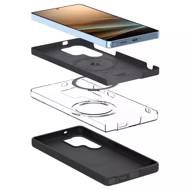 Spigen Silicone Fit Mag Case for Samsung Galaxy S25 Ultra - Black 20