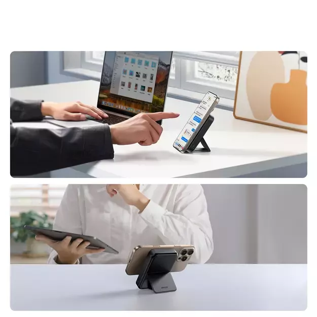 Joyroom JR-PBM11 Powerbank 10000mAh 22.5W Qi2, MagSafe compatible, with stand - black 8