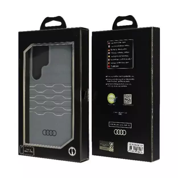 Audi IML Geometric Pattern Case S24 Ultra S928 gray/gray hardcase AU-IMLS24U-A6/D3-GY 12