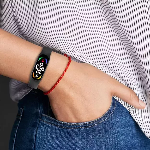 Tech-Protect IconBand Strap for Xiaomi Mi Smart Band 5 / 6 / 7 / NFC - Black 8