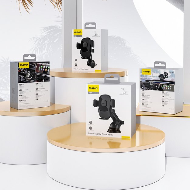 Dudao F2N+ smartphone holder with suction cup gravity 360&deg; - black 1