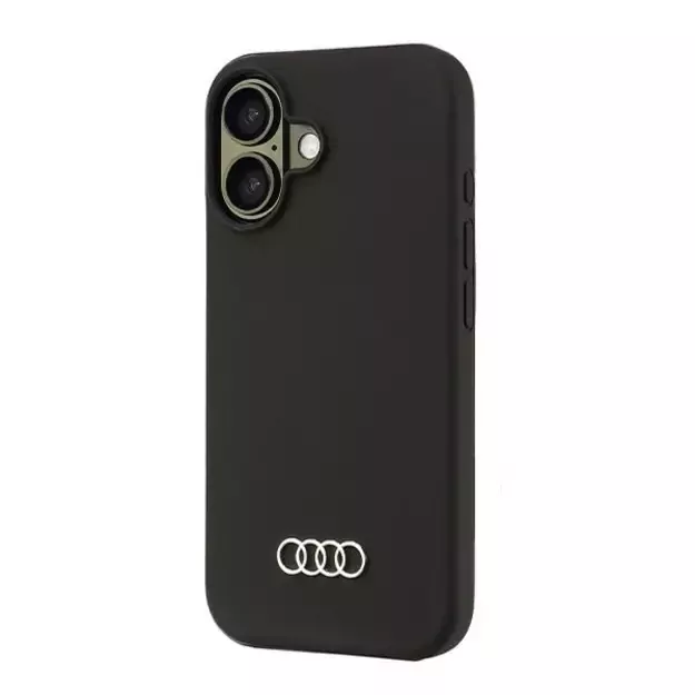 Audi Silicone Case iPhone 16 6.1&quot  black/black hardcase AU-LSRIP16-Q3/D1-BK 2