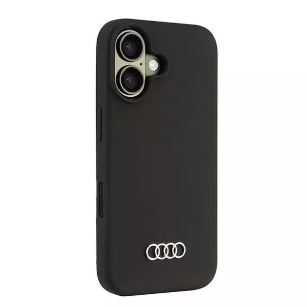 Audi Silicone Case iPhone 16 6.1&quot  black/black hardcase AU-LSRIP16-Q3/D1-BK 1